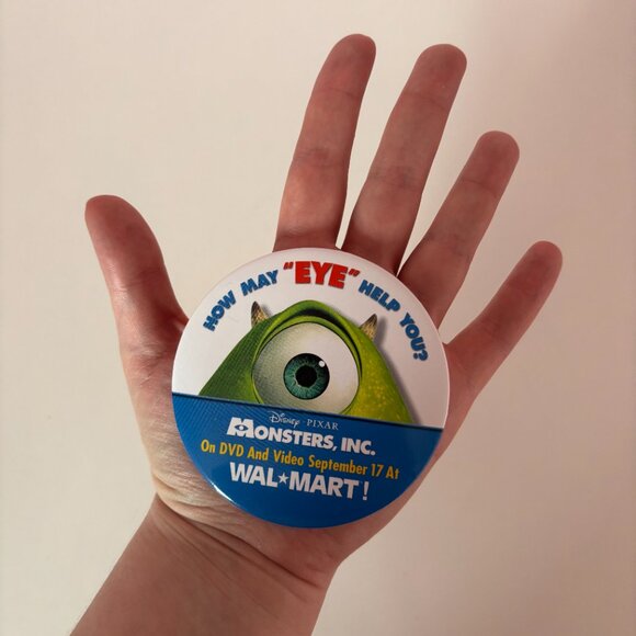 Monsters Inc Walmart Promo Button - Picture 6 of 6